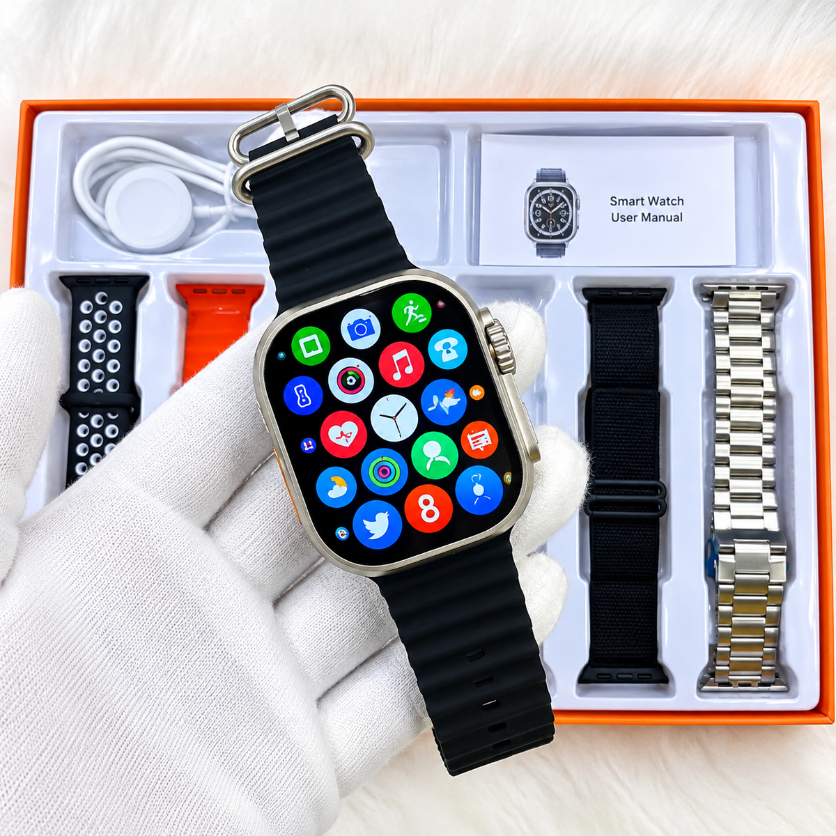Ultra Smart Watch ā Bluetooth Smartwatch with Multiple Straps