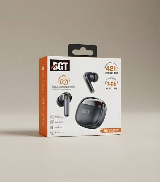 BGT Classic Wireless Earbuds ā 42 Hours Standby Time