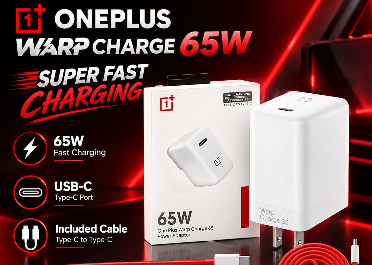 OnePlus Warp Charge 65W USB-C Fast Charger with Type-C Cable